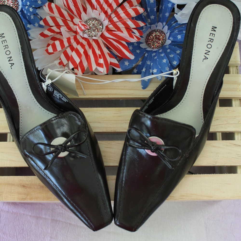 NEW Merona Point Toe Slide Pumps - Picture 3 of 4